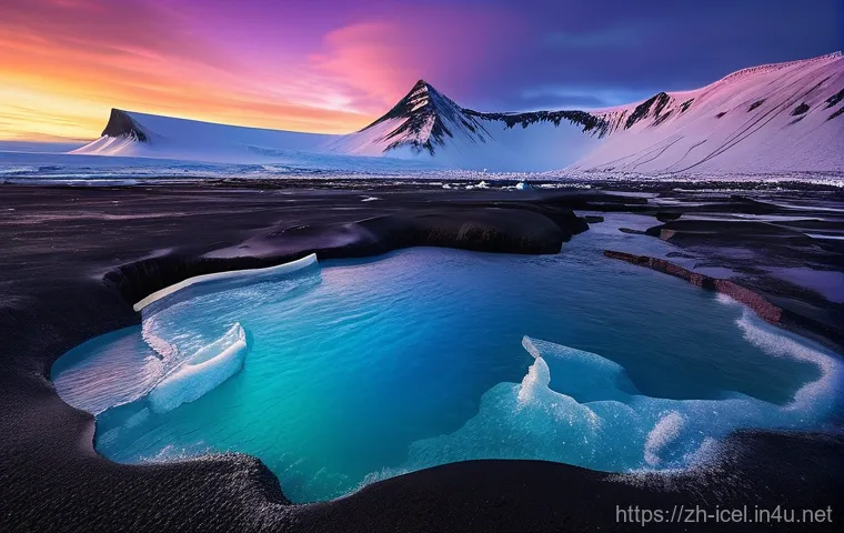 아이슬란드 vs 알래스카 자연 환경 - Iceland's Elemental Dance: Aurora Over Volcanic Glaciers and Hot Springs**
"A breathtaking panoramic...